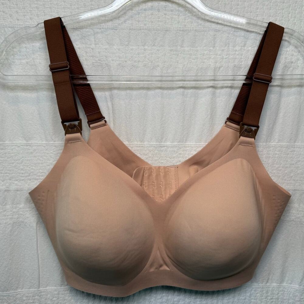 Momcozy Jelly Strip 3.0 Busty Nursing Bra, Wireless, Adjustable, Size Large Plus